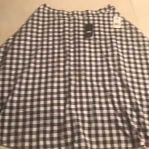 ABS Allen Schwartz Gingham Skirt - L